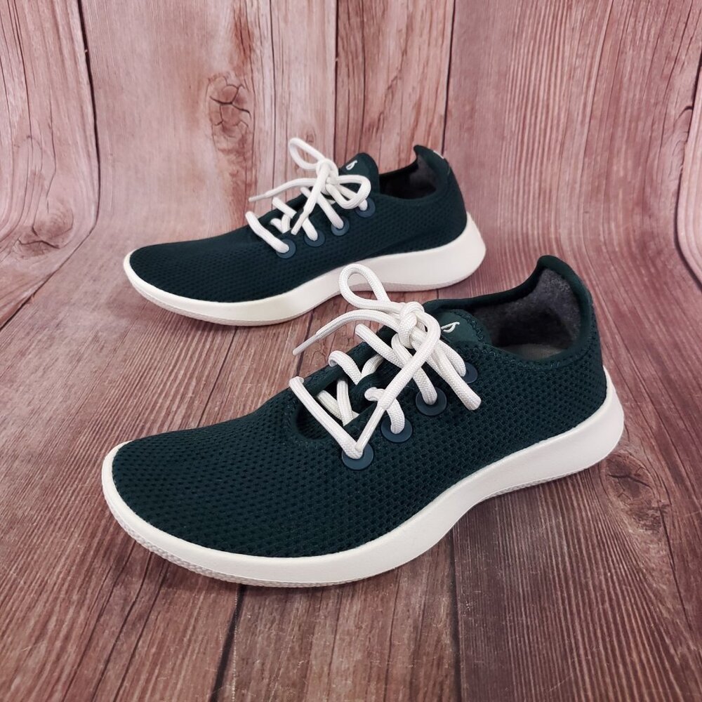 Allbirds TR Tree Runners Womens Size 7 Green Wool Knit Athletic Running Shoes